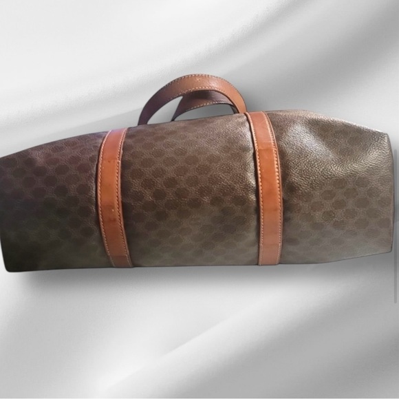 Céline Vintage Brown Leather Macadam Large Tote - Picture 4 of 12